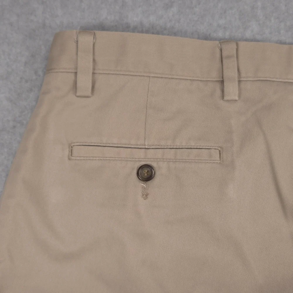 Dockers D3 Mens 34x30 Beige Khaki Flat Front Casual Chino Pants School